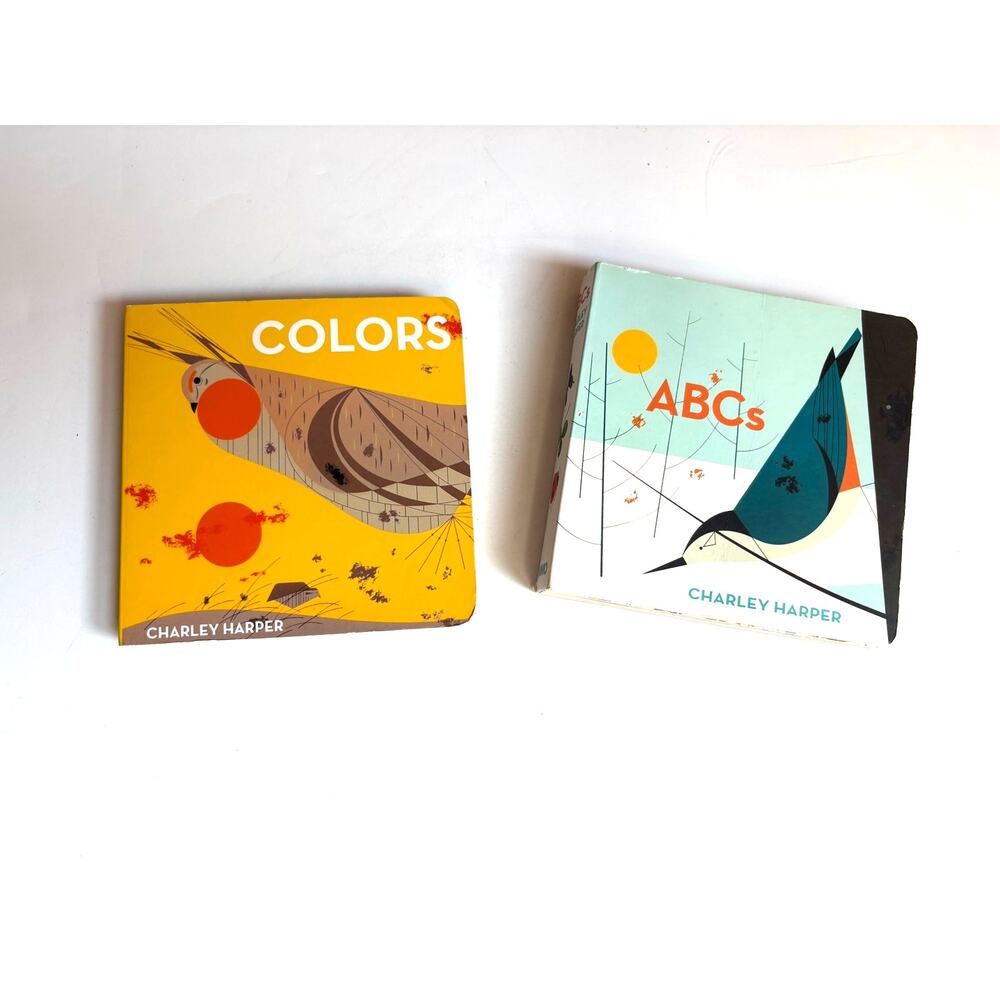 Charley Harper 2 Board Book Colors and ABCs  Pre-School